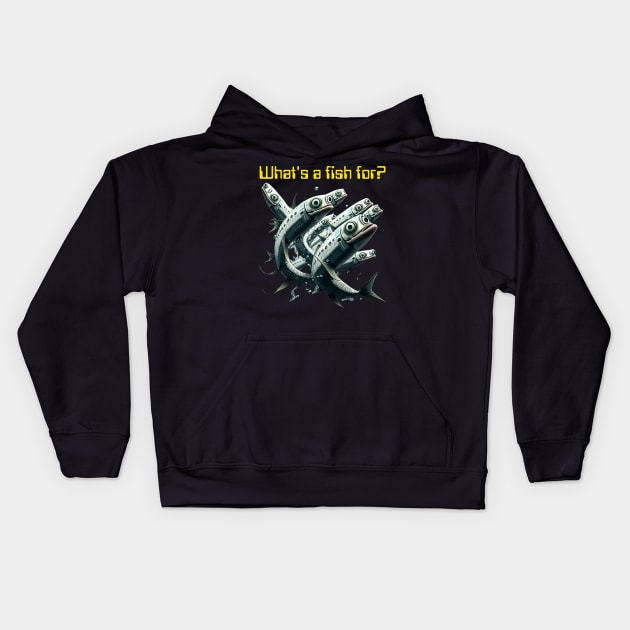 Anchovies Kids Hoodie by FrogandFog